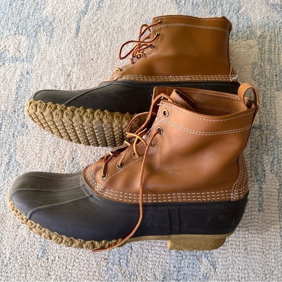LL BEAN MENS ORIGINAL BOOT 8” SIZE 14 EUC - Picture 1 of 8